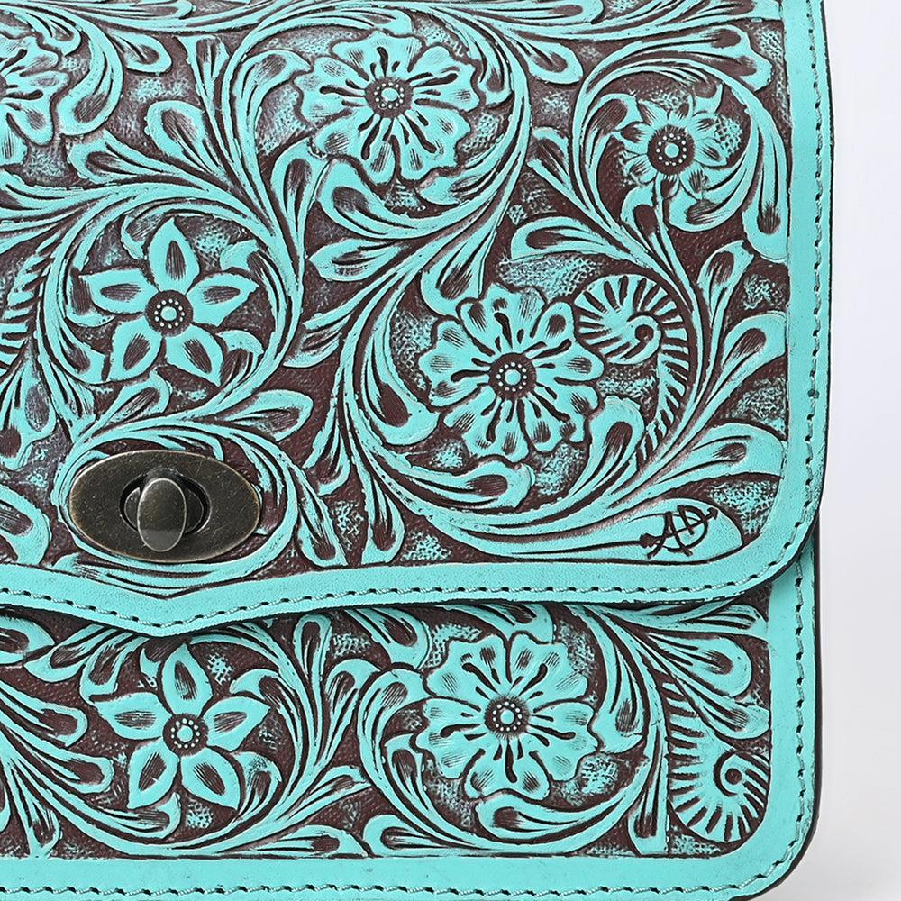 American Darling Crossbody  Hand Tooled Genuine Leather women bag western handbag purse