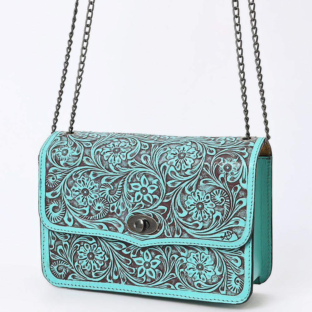 American Darling Crossbody  Hand Tooled Genuine Leather women bag western handbag purse