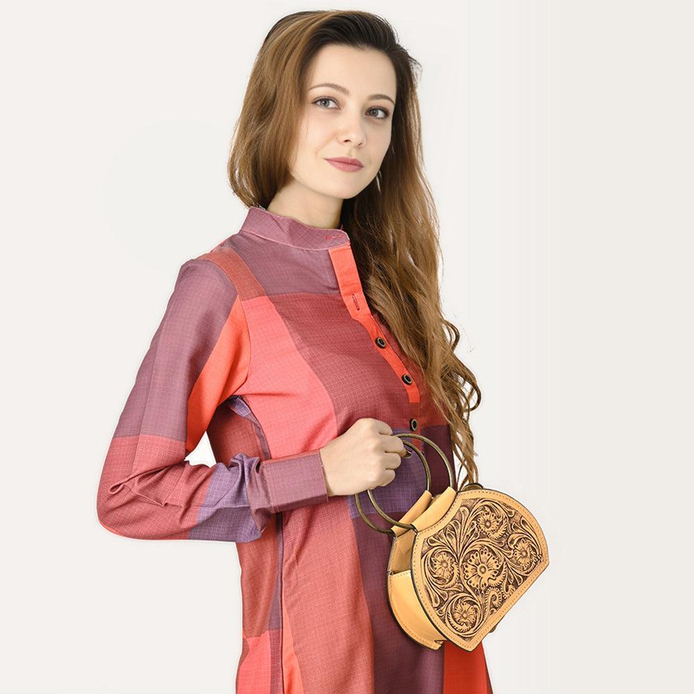 ADBGZ822A American Darling CLUTCH Hand Tooled Genuine Leather women bag western handbag purse