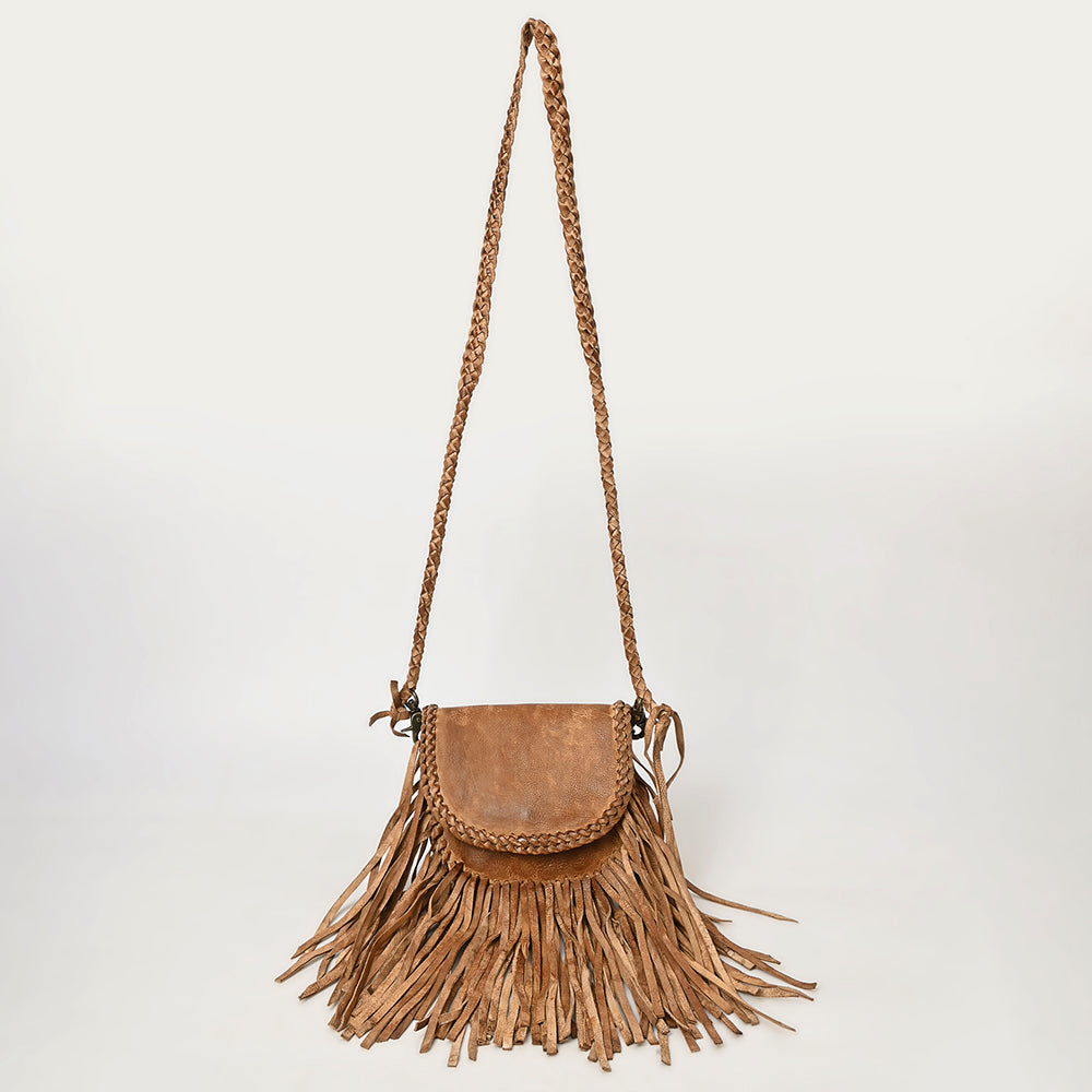 Never Mind Nmbgm168 Small Crossbody Vintage Handmade Genuine Cowhide Leather Women Bag Western Handbag Purse