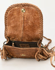Never Mind Nmbgm168 Small Crossbody Vintage Handmade Genuine Cowhide Leather Women Bag Western Handbag Purse