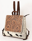 OHLAY OHG134 Cross Body Hand Tooled Hair-On Genuine Leather women bag western handbag purse
