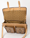 ADBGZ824 American Darling BRIEFCASE Hand Tooled Genuine Leather women bag western handbag purse