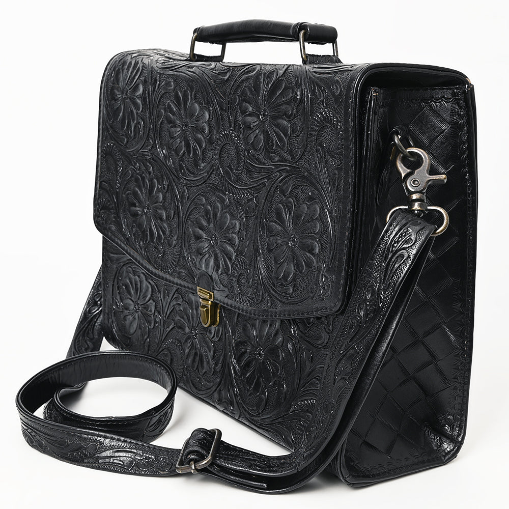 American Darling BRIEFCASE Hand Tooled Genuine Leather women bag western handbag purse