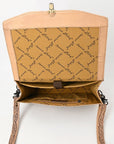 American Darling BRIEFCASE Hand Tooled Genuine Leather women bag western handbag purse