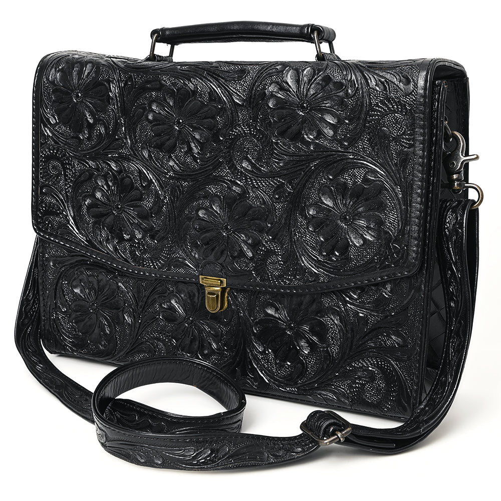American Darling BRIEFCASE Hand Tooled Genuine Leather women bag western handbag purse