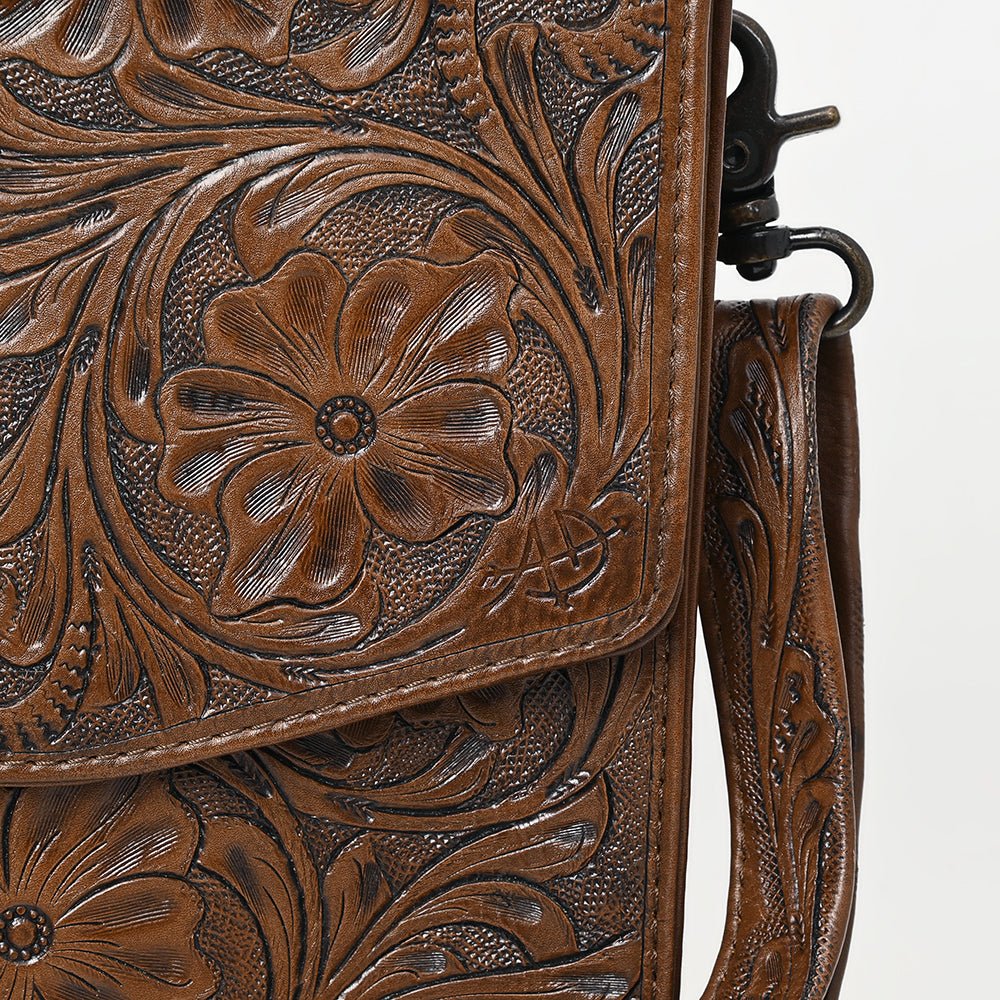 American Darling BRIEFCASE Hand Tooled Genuine Leather women bag western handbag purse