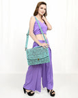 American Darling BRIEFCASE Hand Tooled Genuine Leather women bag western handbag purse