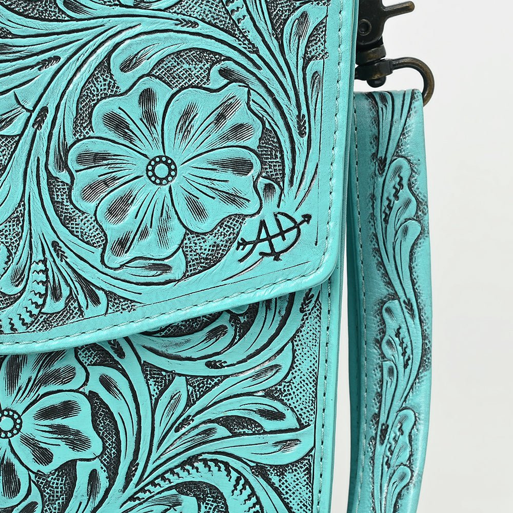 American Darling BRIEFCASE Hand Tooled Genuine Leather women bag western handbag purse