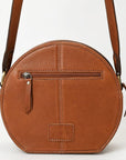 American Darling Adbga538 Canteen Hand Tooled Genuine Leather Women Bag Western Handbag Purse