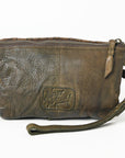 Never Mind Nmbgm122C Clutch Vintage Handmade Genuine Cowhide Leather Women Bag Western Handbag Purse