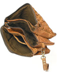 Never Mind Nmbgm122D Clutch Vintage Handmade Genuine Cowhide Leather Women Bag Western Handbag Purse
