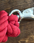 10 ft Hilason Riding Horse Cotton Lead With Snap  Rope Red & Black