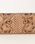 OHLAY WALLET Hand Tooled  Genuine Leather women bag western handbag purse