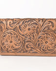 OHLAY WALLET Hand Tooled  Genuine Leather women bag western handbag purse