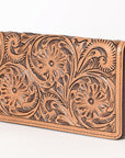 OHLAY WALLET Hand Tooled  Genuine Leather women bag western handbag purse