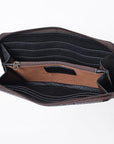 OHLAY WALLET Hand Tooled Genuine Leather women bag western handbag purse