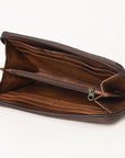 OHLAY WALLET Hand Tooled  Genuine Leather women bag western handbag purse