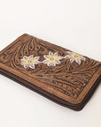 OHLAY WALLET Hand Tooled  Genuine Leather women bag western handbag purse