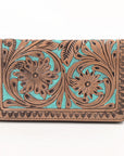 OHLAY WALLET Hand Tooled  Genuine Leather women bag western handbag purse