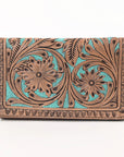 OHLAY WALLET Hand Tooled  Genuine Leather women bag western handbag purse