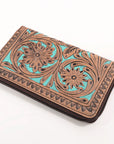 OHLAY WALLET Hand Tooled  Genuine Leather women bag western handbag purse