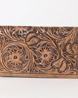 OHLAY WALLET Hand Tooled  Genuine Leather women bag western handbag purse