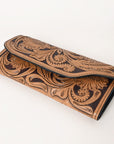 OHLAY WALLET Hand Tooled  Genuine Leather women bag western handbag purse