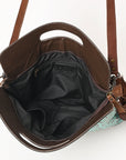 Ohlay Bags OHG167 Clutch Hand Tooled Embossed Genuine Leather Women Bag Western Handbag Purse