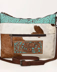 OHLAY OHG174 HOBO Hand Tooled Embossed Hair-on Genuine Leather women bag western handbag purse