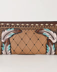 OHLAY WALLET Hand Tooled  Genuine Leather women bag western handbag purse