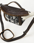 American Darling Adbgm397A Fanny Pack Hair-On Genuine Leather Women Bag Western Handbag Purse
