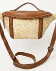 American Darling Adbgm397B Fanny Pack Hair-On Genuine Leather Women Bag Western Handbag Purse