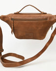American Darling Adbgm397B Fanny Pack Hair-On Genuine Leather Women Bag Western Handbag Purse