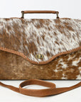 American Darling Adbgm399 Briefcase Hair-On Genuine Leather Women Bag Western Handbag Purse