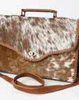 American Darling Adbgm399 Briefcase Hair-On Genuine Leather Women Bag Western Handbag Purse