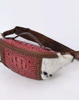 American Darling Pouch Hair On Crocodile Embossed Genuine Leather women bag western handbag purse