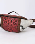 American Darling Pouch Hair On Crocodile Embossed Genuine Leather women bag western handbag purse
