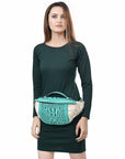 American Darling Pouch Hair On Crocodile Embossed Genuine Leather women bag western handbag purse