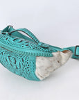 American Darling Pouch Hair On Crocodile Embossed Genuine Leather women bag western handbag purse