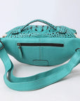 American Darling Pouch Hair On Crocodile Embossed Genuine Leather women bag western handbag purse