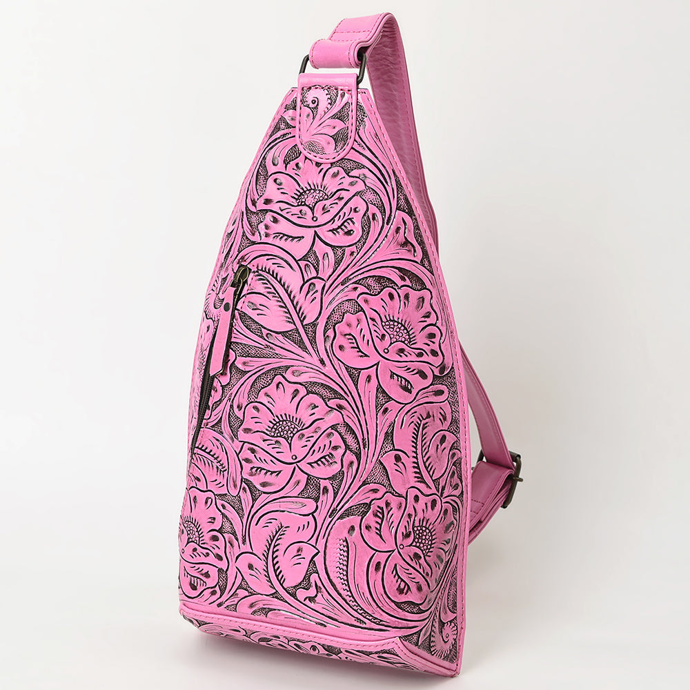 American Darling Sling Hand Tooled Genuine Leather Women Bag Western Handbag Purse