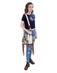 American Darling Hair-On Genuine Leather Women Bag Western Handbag Purse