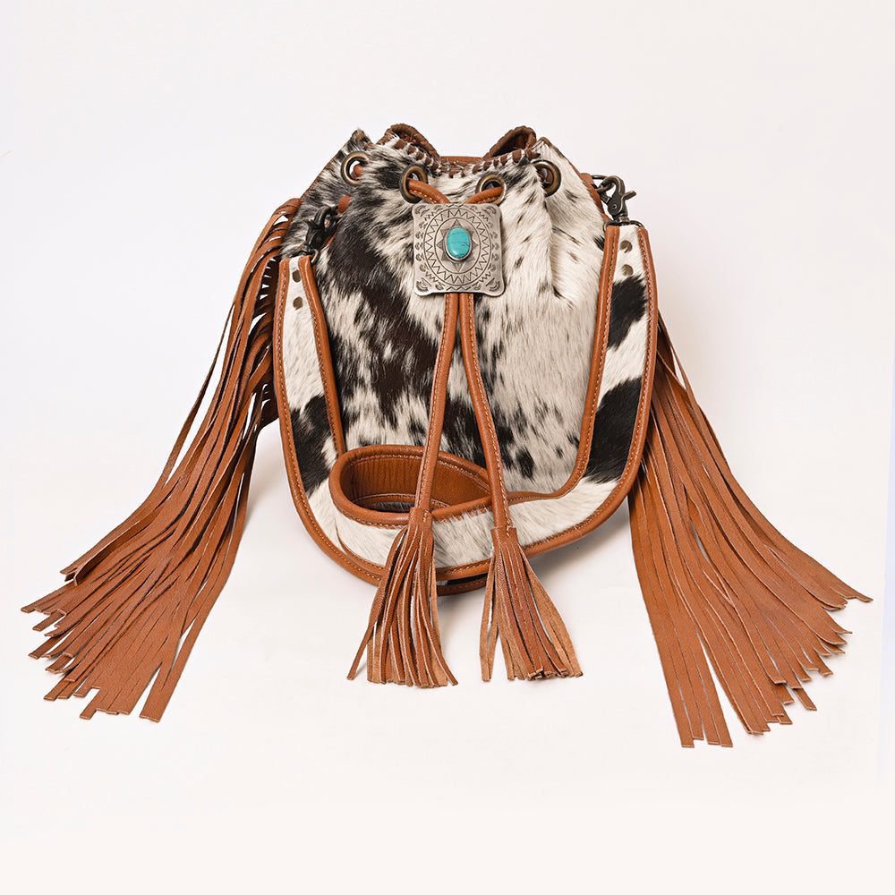 American Darling Hair-On Genuine Leather Women Bag Western Handbag Purse