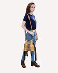 American Darling Hair-On Genuine Leather Women Bag Western Handbag Purse