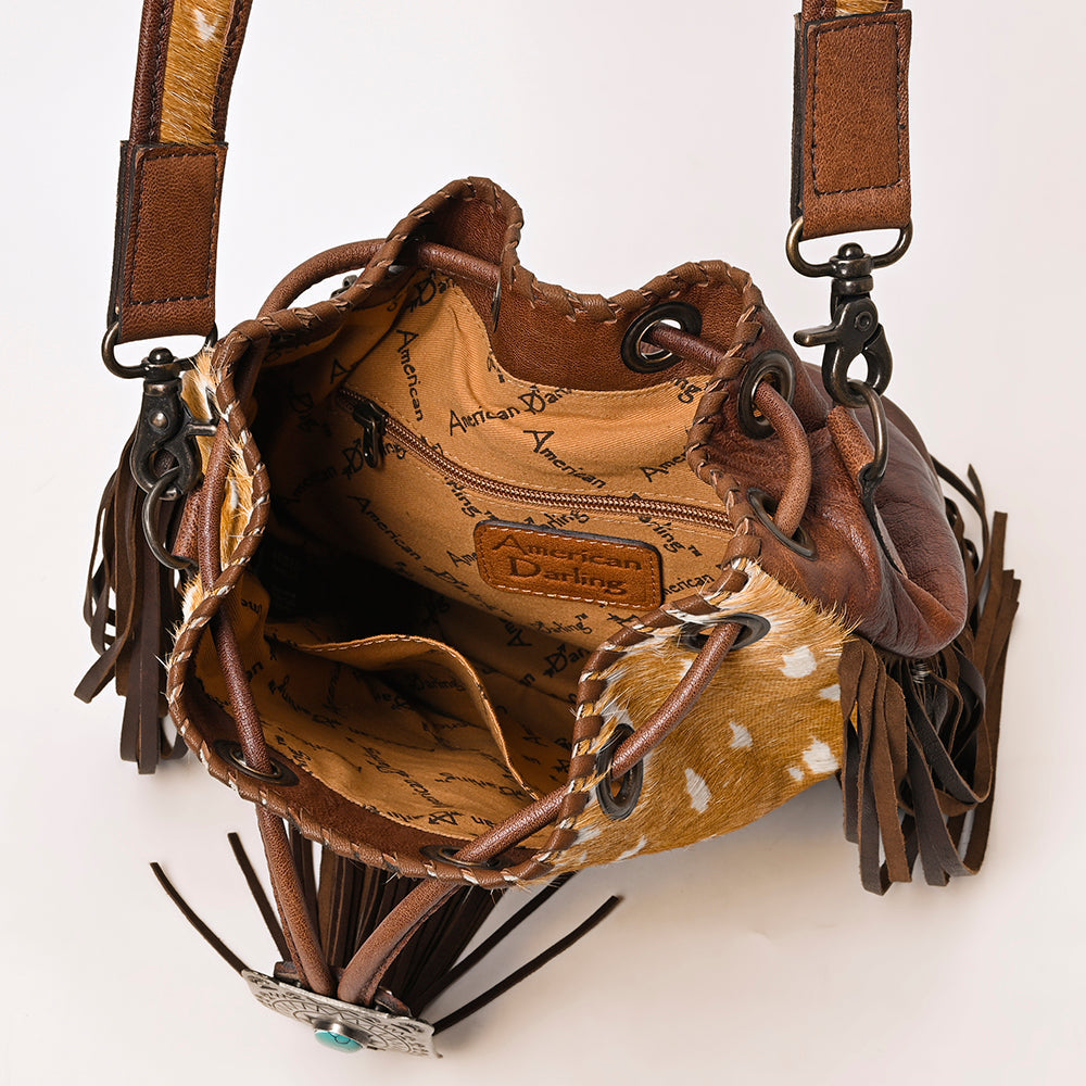 American Darling Hair-On Genuine Leather Women Bag Western Handbag Purse
