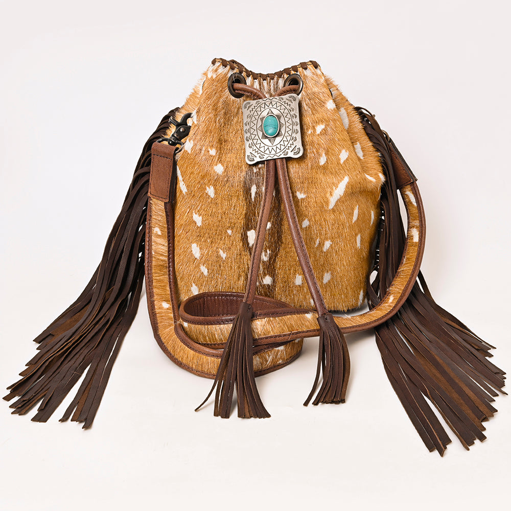 American Darling Hair-On Genuine Leather Women Bag Western Handbag Purse