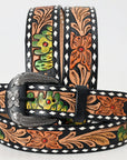 Beautifully Hand Tooled Genuine American Leather Belt Men and Women