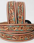 American Darling  Beautifully Hand Tooled Genuine American Leather Belt Men and  Women