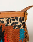 OHLAY OHA116 HOBO Upcycled Wool Hair-on Genuine Leather women bag western handbag purse
